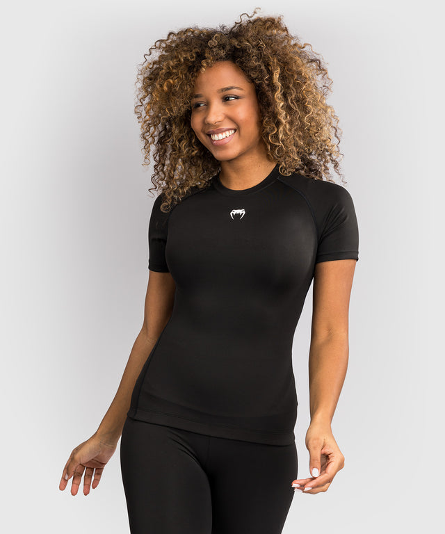 Venum Halo Rashguard - Short Sleeves - Black