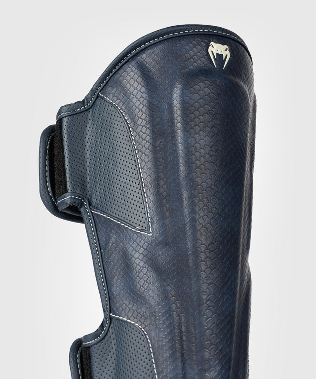 Venum Kickboxing Shin Guards Impact Evo Scales - Midnight Blue