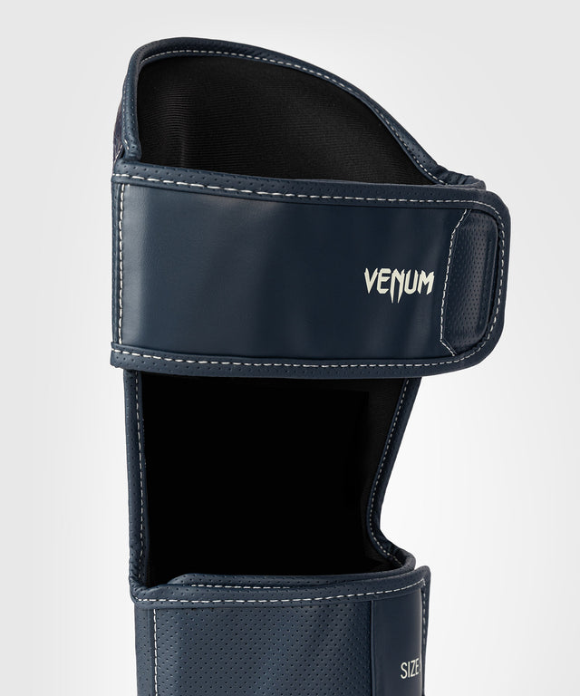 Venum Kickboxing Shin Guards Impact Evo Scales - Midnight Blue