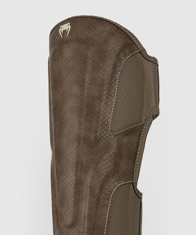 Venum Kickboxing Shin Guards Impact Evo Scales - Brown