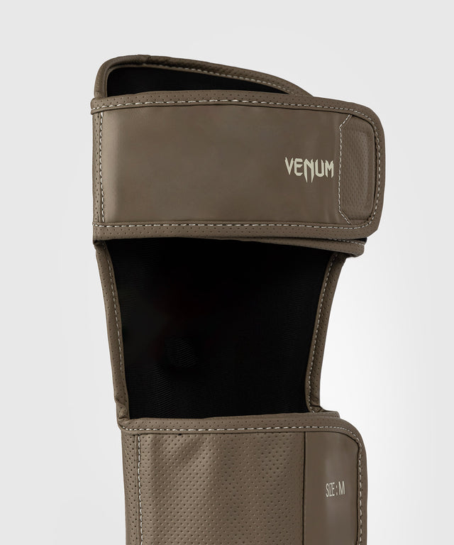 Venum Kickboxing Shin Guards Impact Evo Scales - Brown