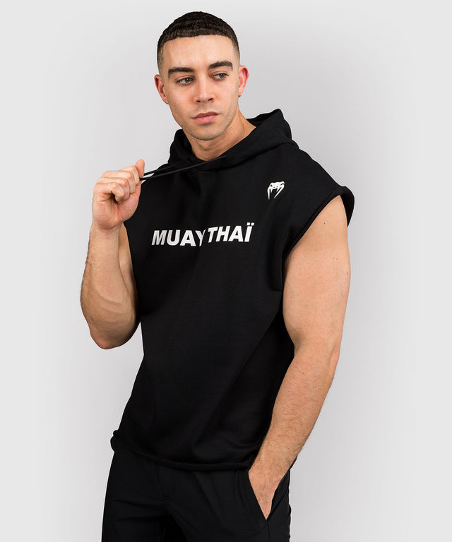Venum Hoodie Sleeveless VT Muay Thai - Black/White