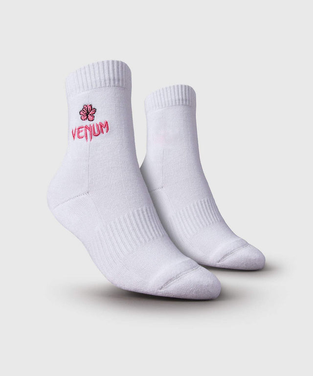 Venum Crew Socks Vector Women - White/Pink