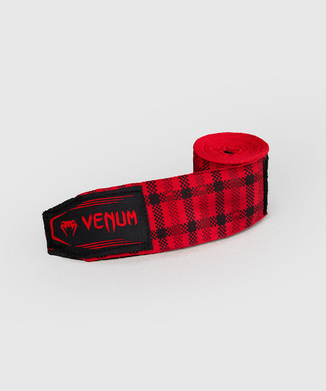 Venum Hand Wraps Tartan - Fury Red