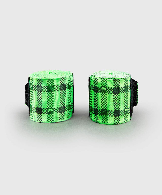 Venum Bandages Tartan - Neon Green