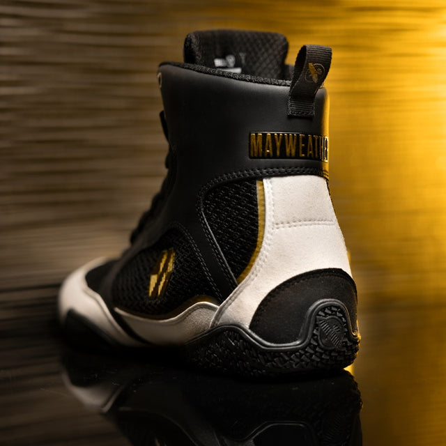 Hayabusa x Mayweather Champ Boxing Shoes - Black/White