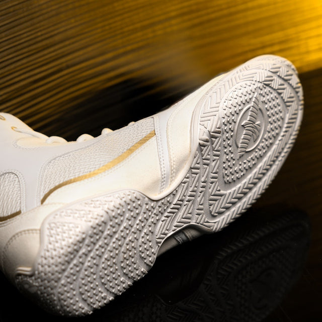 Hayabusa x Mayweather Champ Boxing Shoes - White/Gold
