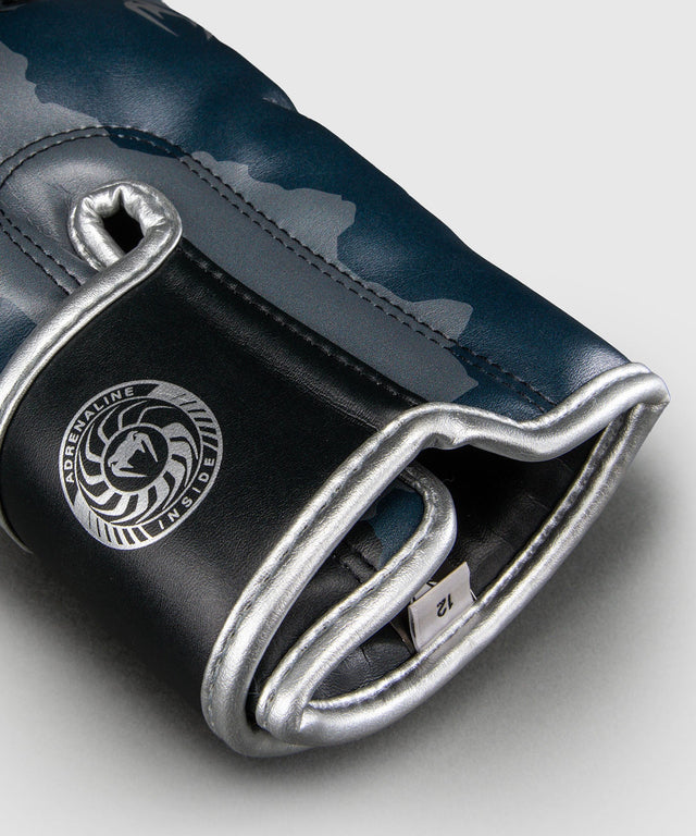 Venum Elite Boxhandschuhe Camo – Dunkelmarineblau/Blau