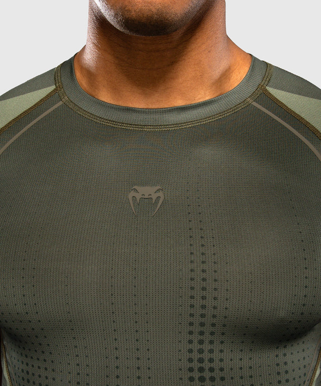 Venum Rashguard Stealth Short Sleeves – Khaki/Army Green