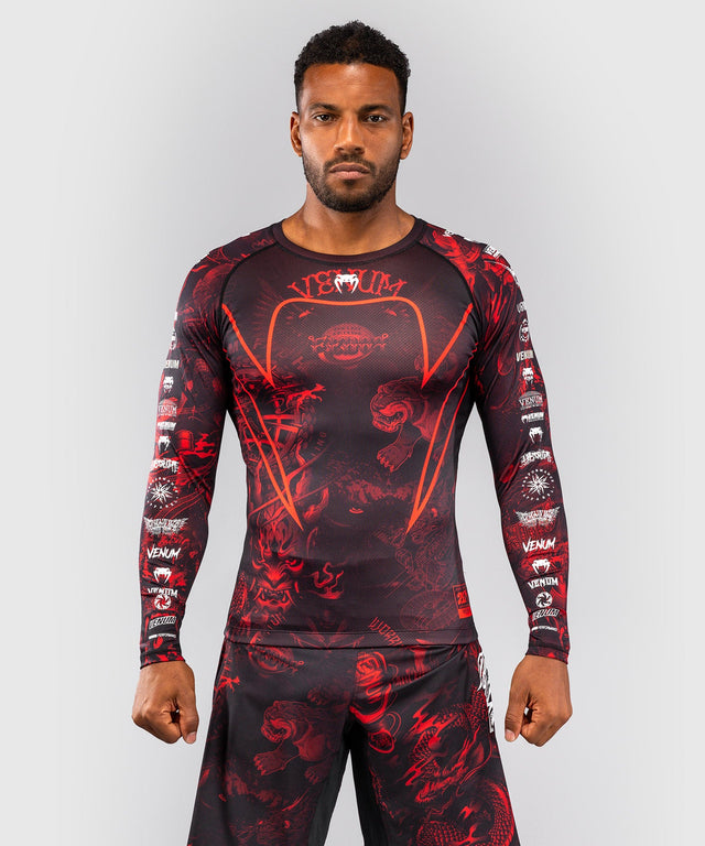 Venum Rashguard 20th Anniversary Long Sleeves – Black/Red