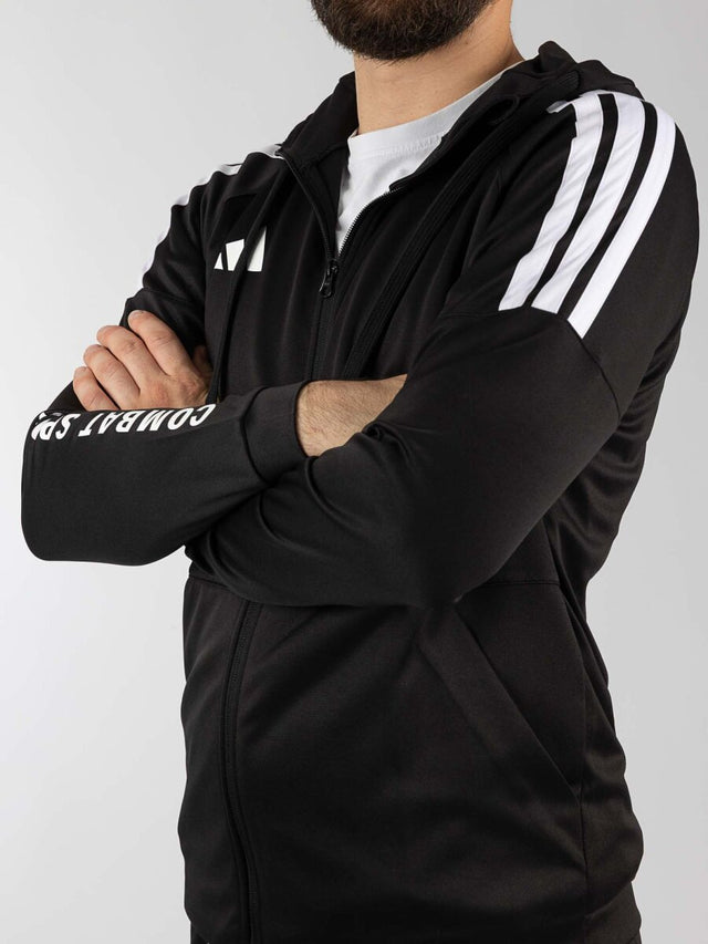 Adidas Community Sports Trainingsjacke – Schwarz/Weiß