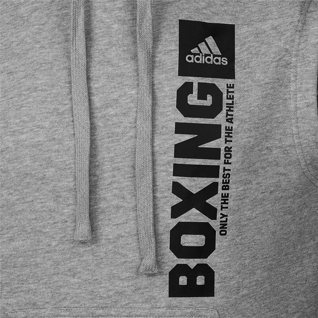 Adidas Sleeveless Boxing Hoodie – Grey/Black