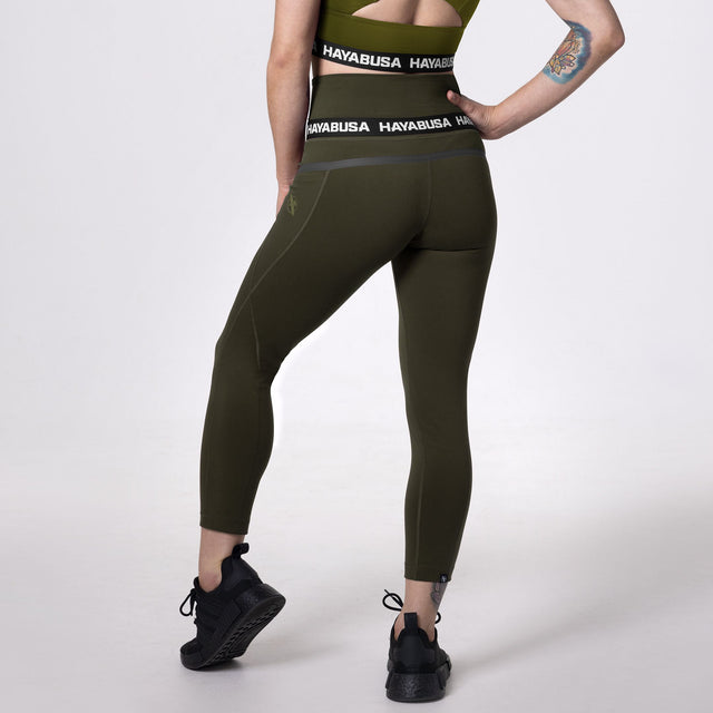 Hayabusa High Rise 3/4 Leggings Women's – Olive Green