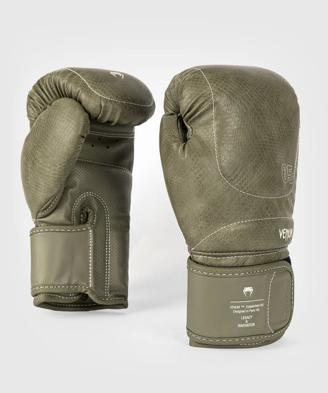 Venum Boxing Gloves Impact Evo Scales - Army Green