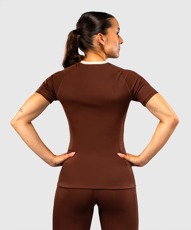 Rashguard Venum Viper Manga Curta Mulher – Castanho