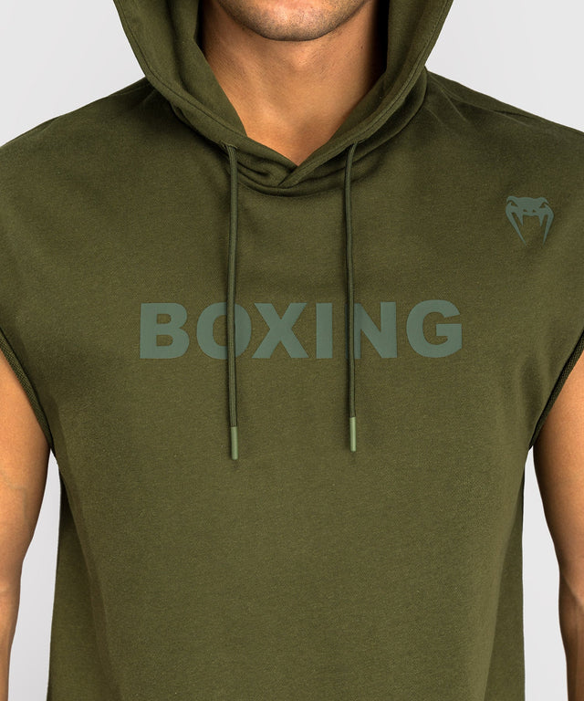 Venum Sleeveless Hoodie Boxing VT – Military Green