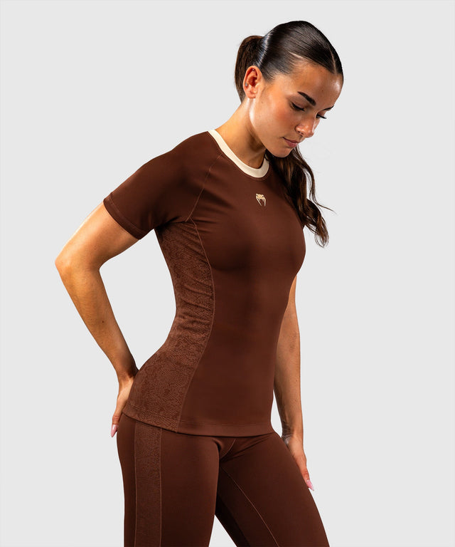 Rashguard Venum Viper Manga Curta Mulher – Castanho
