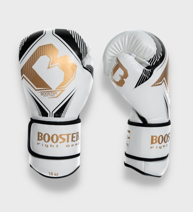 Booster Boxing gloves Bangkok – White/Black/Gold – Boxing gloves