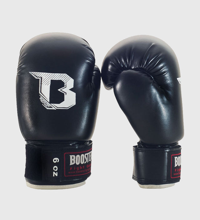 Booster Kickboxing gloves Kids – Black/White – Boxing gloves