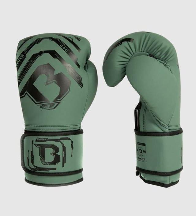 Booster Kickboks Handschoenen Youth Elite Kids - Kaki/Zwart - Boxing gloves