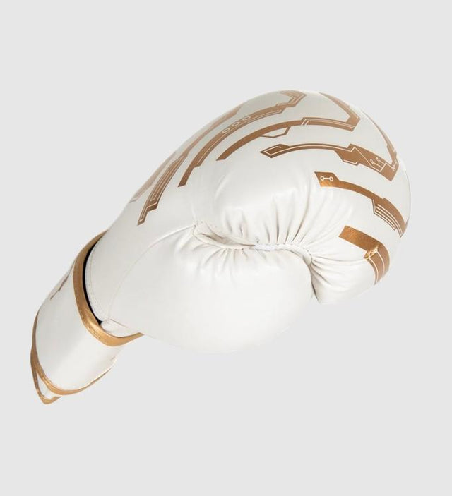 Booster Kickboxing gloves Youth Elite Kids - White/Gold - Boxing gloves