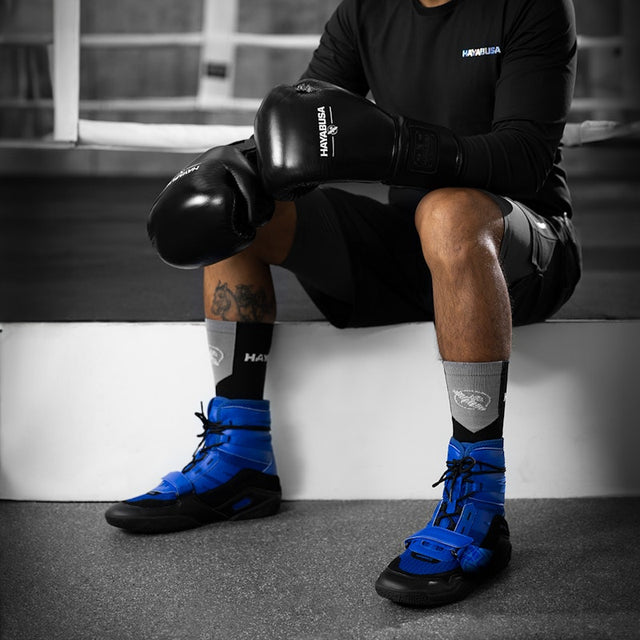 Hayabusa Strike Boxing Shoes - Blue/Black