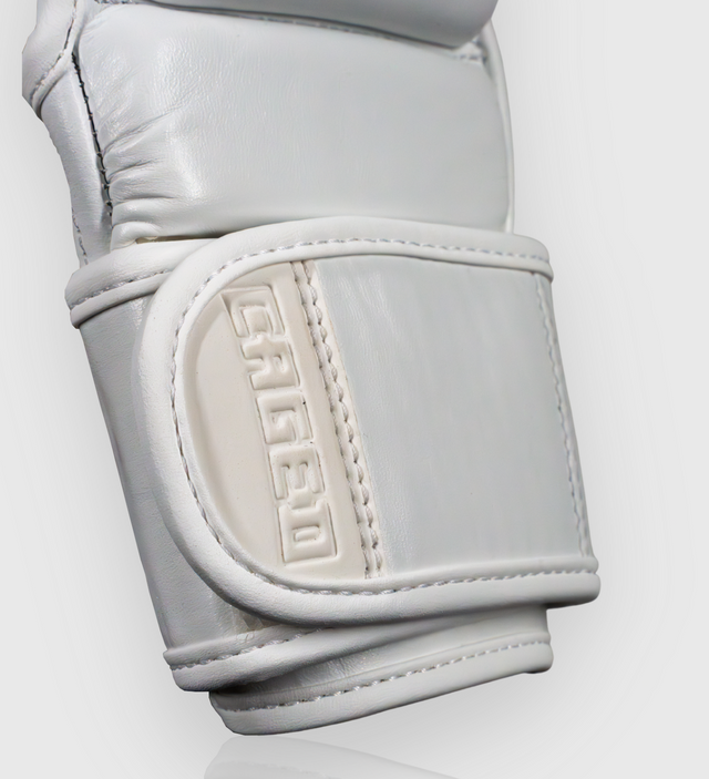 Caged MMA Sparring Gloves 'X Series' – White/White – MMA gloves
