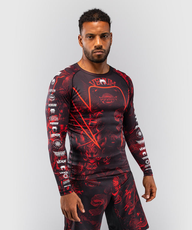 Venum Rashguard 20th Anniversary Long Sleeves – Black/Red