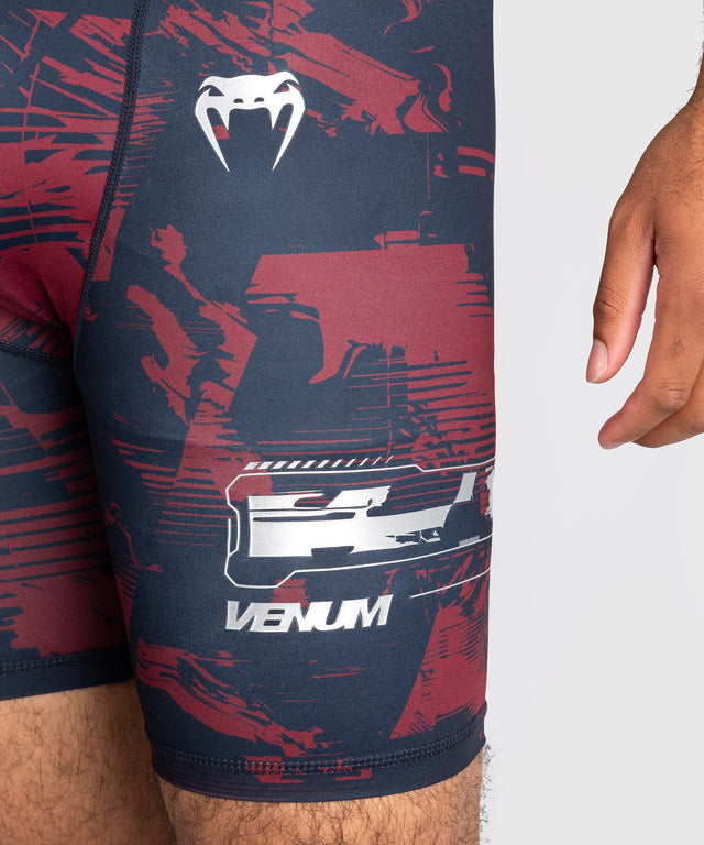Venum UFC MMA Shorts Zenith – Navy Blue/Burgundy/Silver