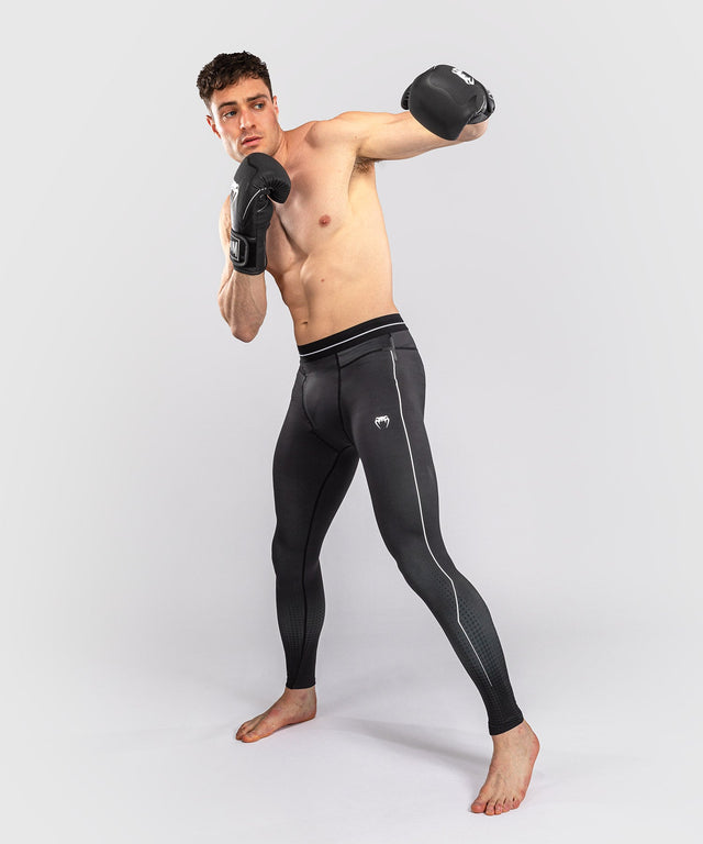 Venum Compression Shorts & Spats Stealth – Black/White