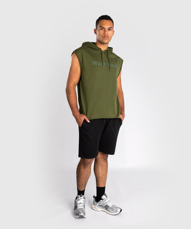 Venum Hoodie Muay Thai VT Sleeveless – Military Green