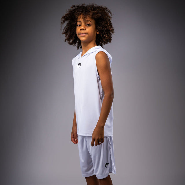 Venum Elite Hoodie Sleeveless Kids – White