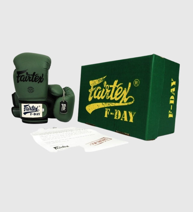 Fairtex Boxing gloves BGV11 'F-Day' - Khaki Green - Boxing gloves