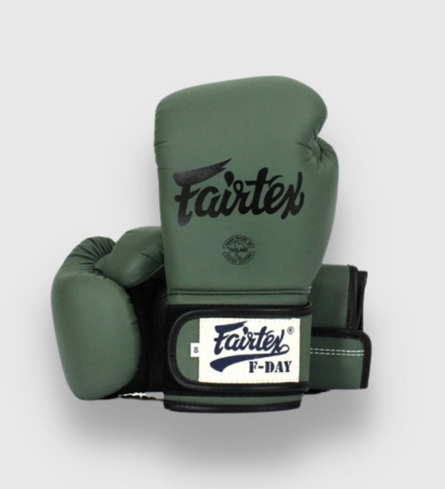 Fairtex Boxing gloves BGV11 'F-Day' - Khaki Green - Boxing gloves