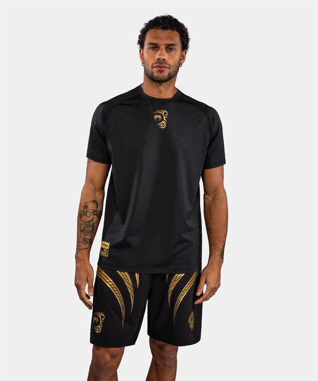 Venum x Mike Tyson T-Shirt Tiger Dry Tech T-shirt - Zwart/Goud