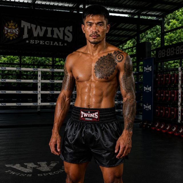Twins Muay Thai Shorts TTE – Black