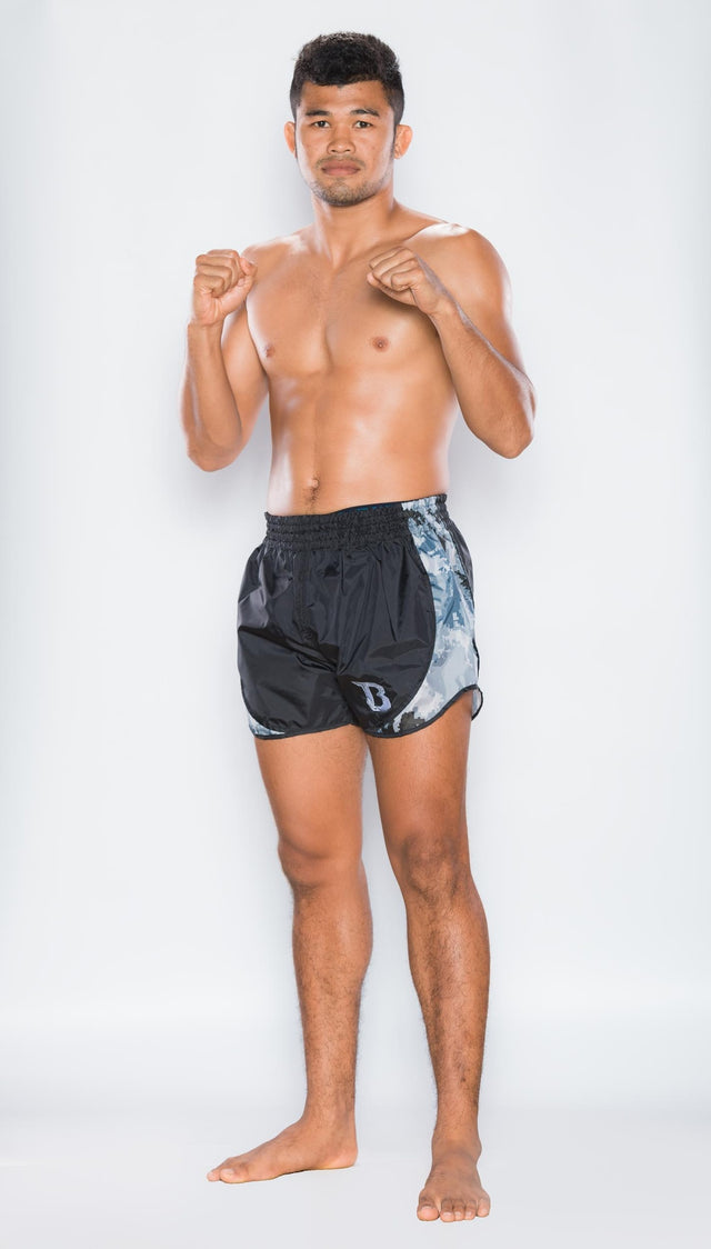 Booster Muay Thai Shorts Retro Hybrid – Grey