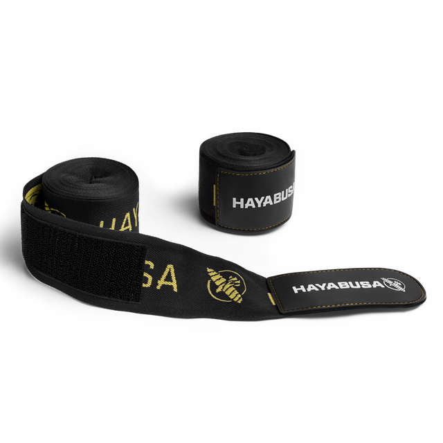 Hayabusa Deluxe Bandages - Black/Gold
