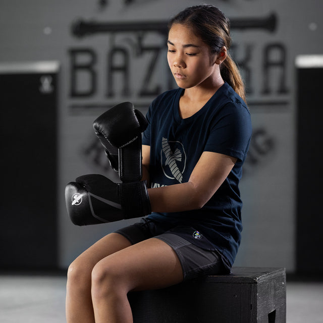 Hayabusa Boxing Gloves E1 Kids – Black/Grey