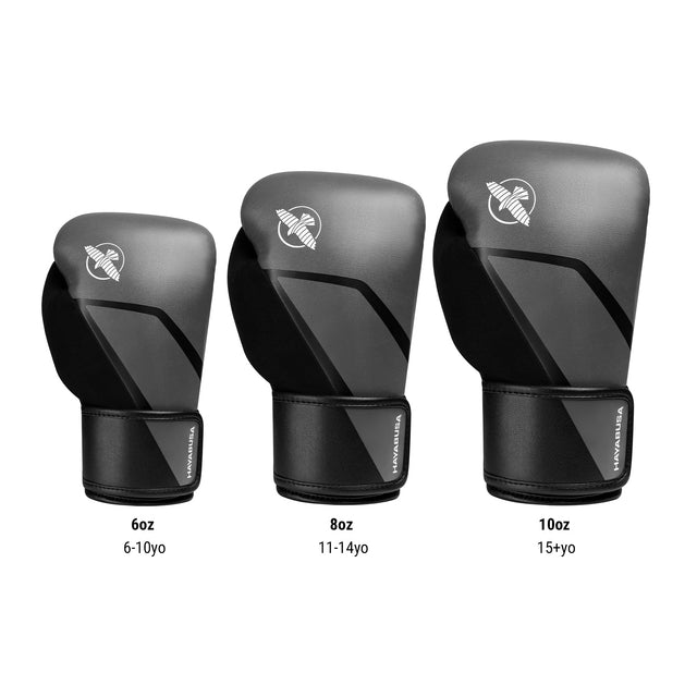 Hayabusa Boxing Gloves E1 Kids – Grey/Black