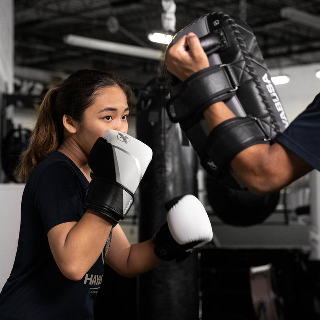 Hayabusa Boxing gloves E1 Kids – White/Black/Silver