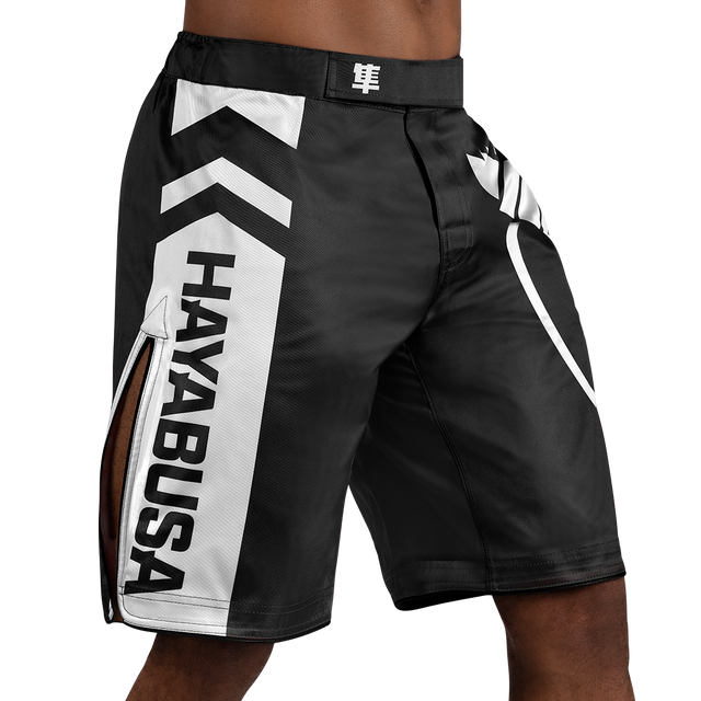 Hayabusa MMA Shorts Icon Long - Black/White