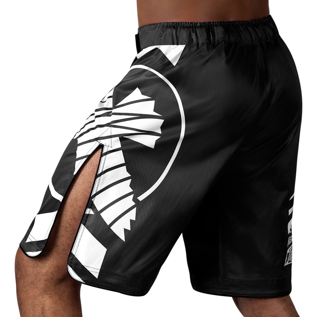 Hayabusa MMA Shorts Icon Long - Black/White