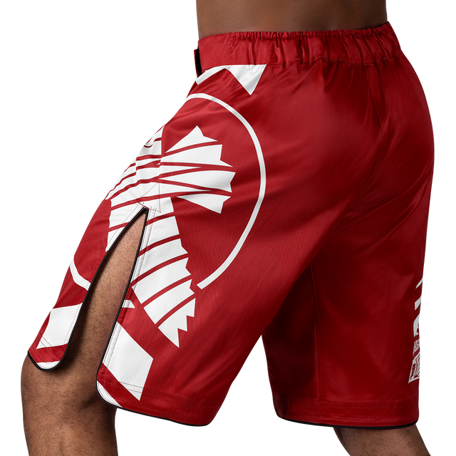 Hayabusa MMA Shorts Icon Long - Red/White