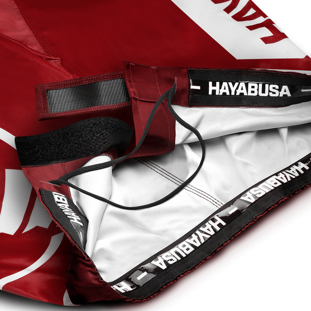Hayabusa MMA Shorts Icon Long - Red/White