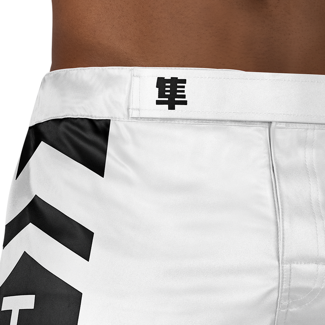 Hayabusa MMA Shorts Icon Long - White/Black