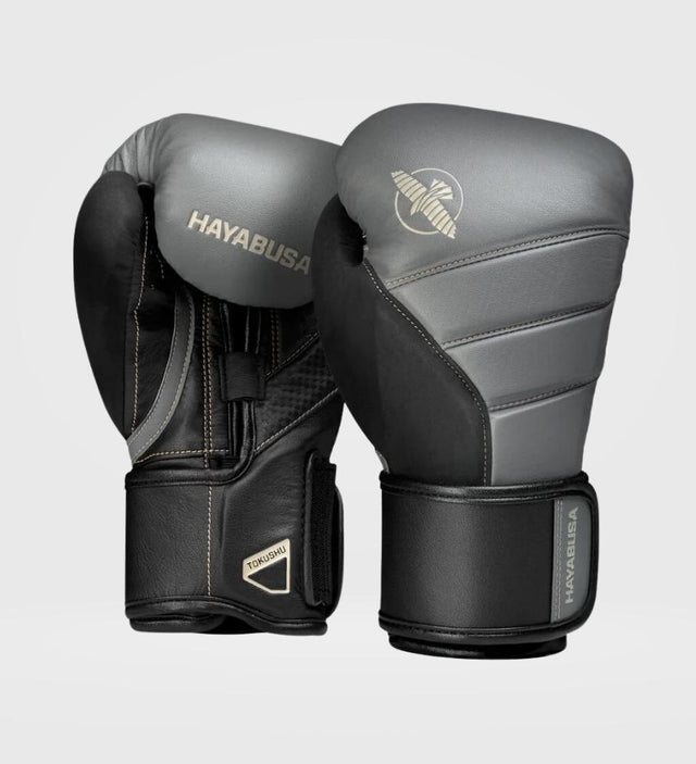 Hayabusa (Kick)Bokshandschoenen T3 - Grijs/Zwart - (Kick)Bokshandschoenen