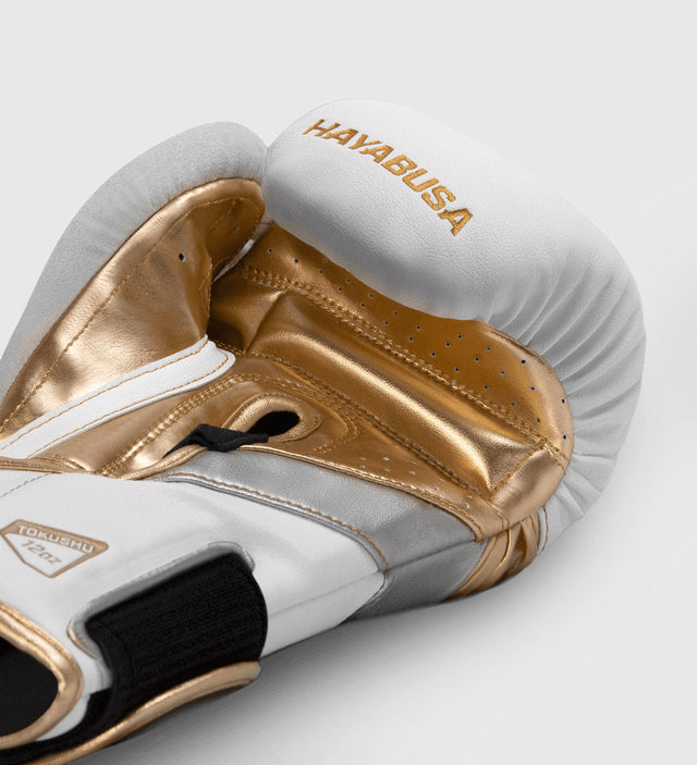 Hayabusa Boxing gloves T3 – White/Gold – Boxing gloves