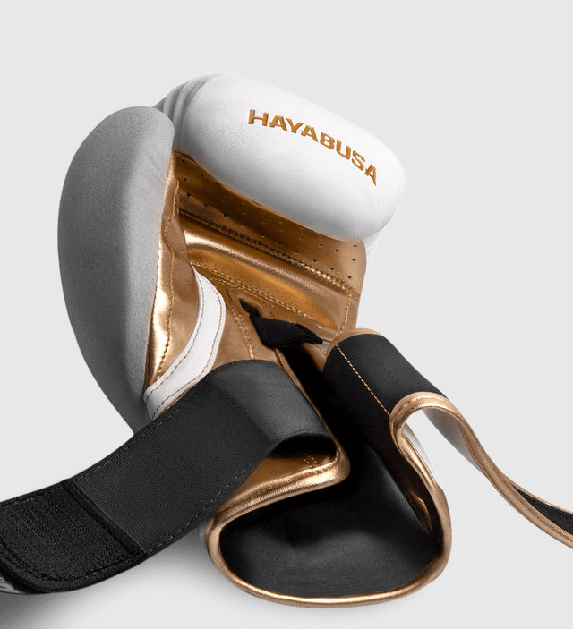 Hayabusa Boxing gloves T3 – White/Gold – Boxing gloves