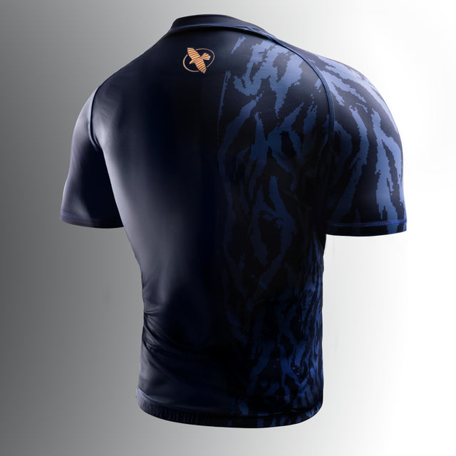 Hayabusa Apex Short-Sleeve Rash Guard - Dark Blue